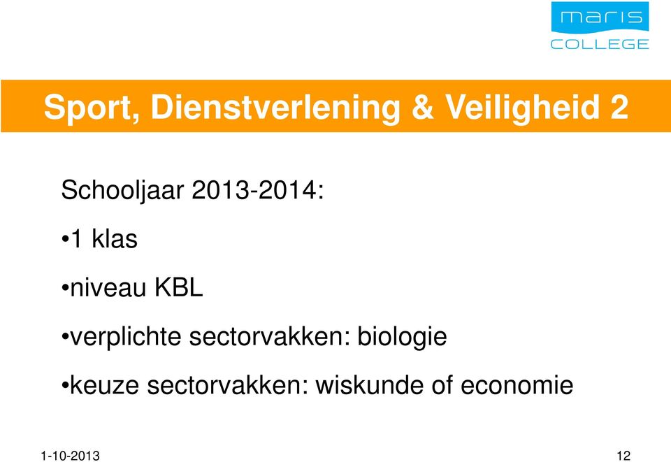 verplichte sectorvakken: biologie keuze