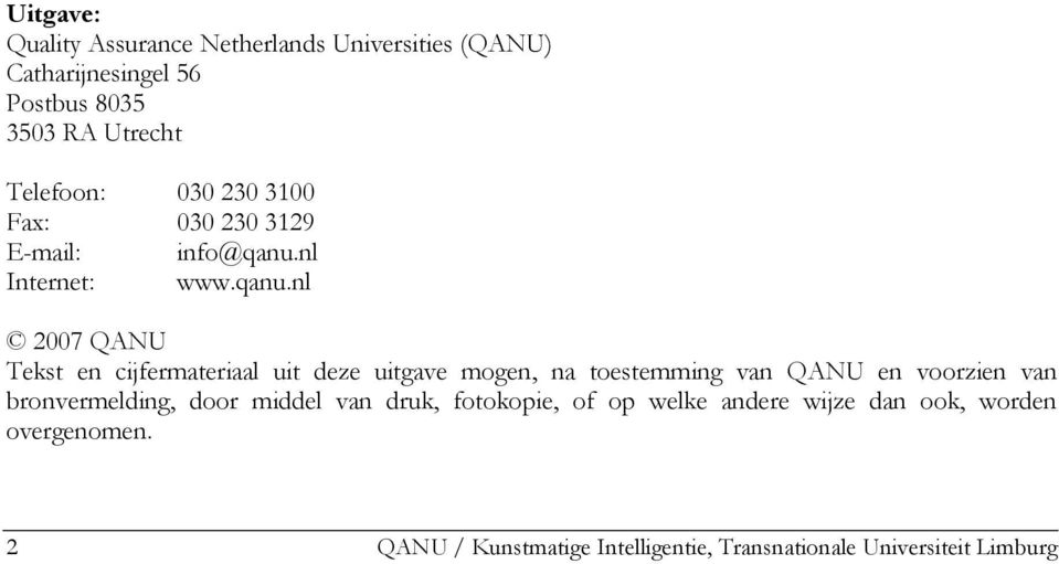 nl Internet: www.qanu.