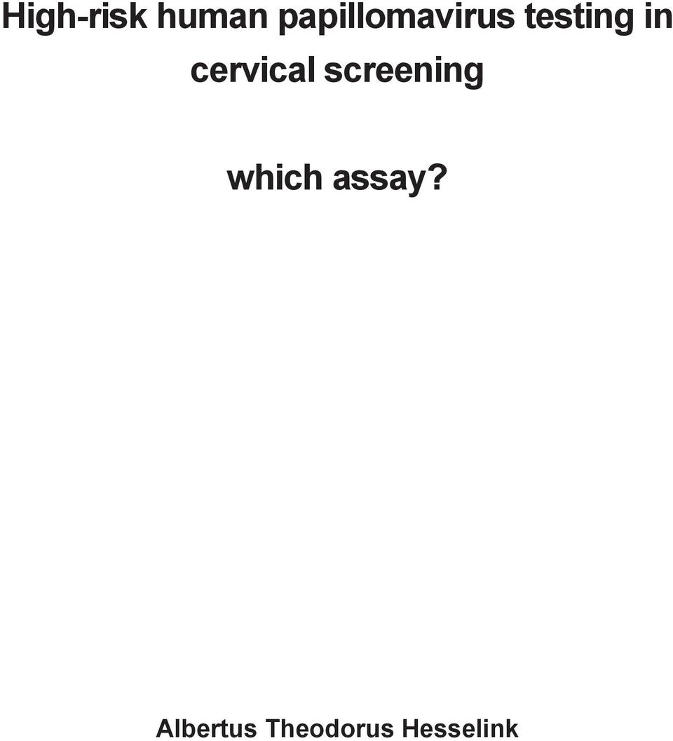 cervical screening which