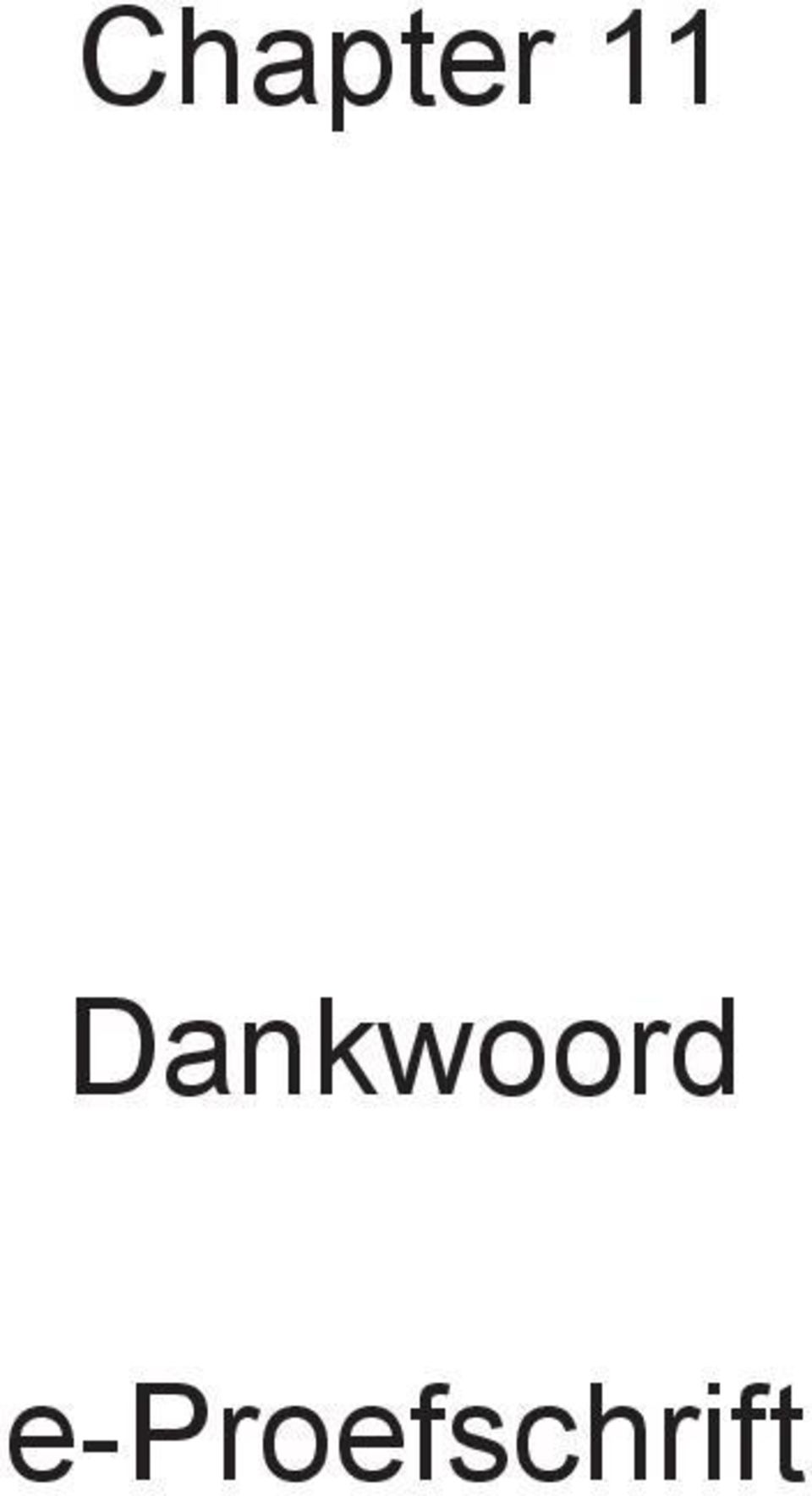 Dankwoord