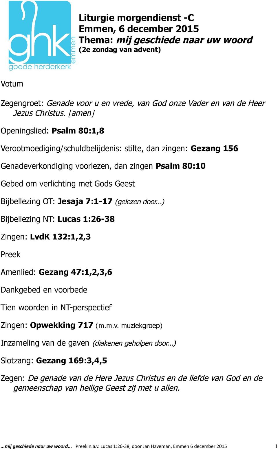 Bijbellezing OT: Jesaja 7:1-17 (gelezen door.