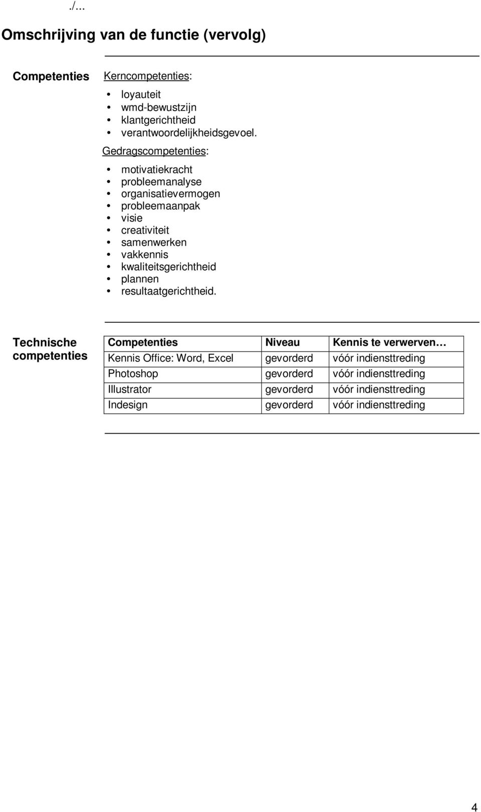 kwaliteitsgerichtheid plannen resultaatgerichtheid.