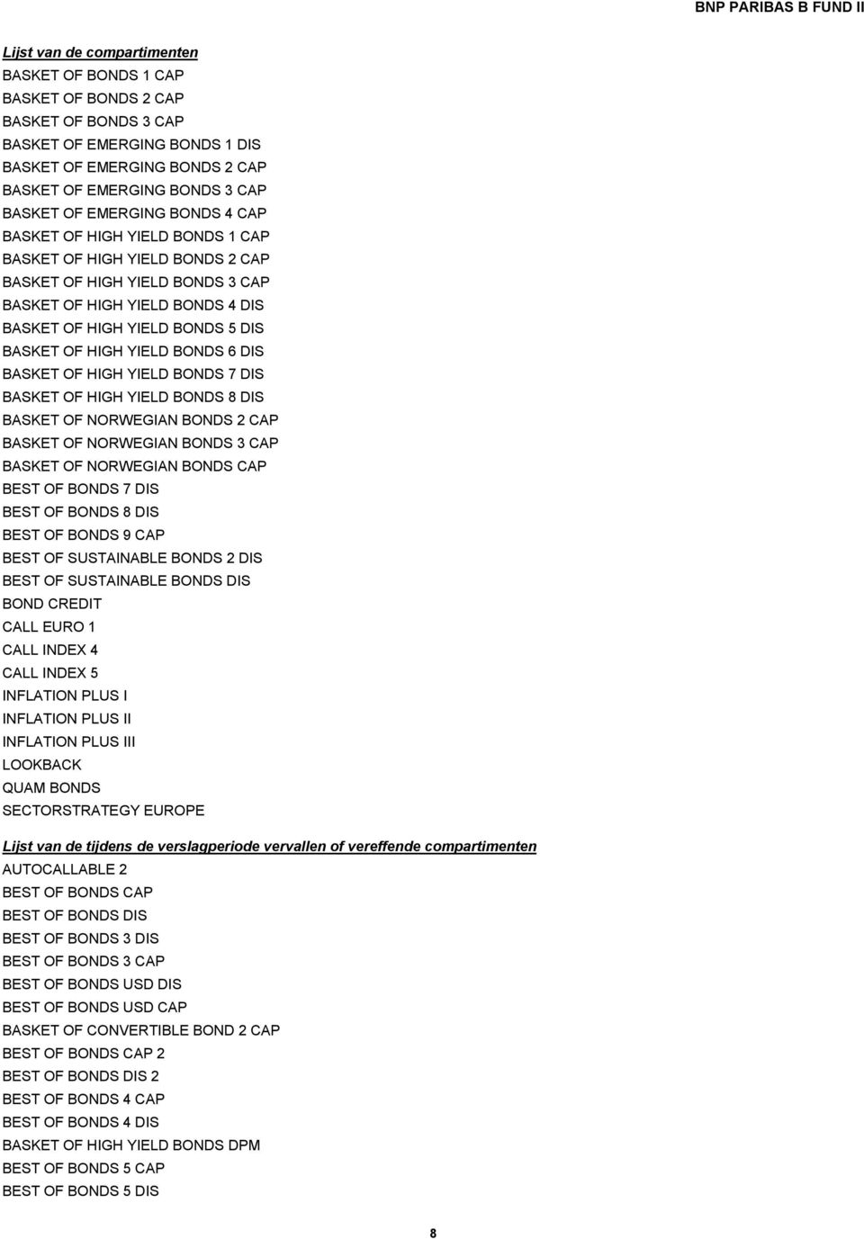 BONDS 5 DIS BASKET OF HIGH YIELD BONDS 6 DIS BASKET OF HIGH YIELD BONDS 7 DIS BASKET OF HIGH YIELD BONDS 8 DIS BASKET OF NORWEGIAN BONDS 2 CAP BASKET OF NORWEGIAN BONDS 3 CAP BASKET OF NORWEGIAN
