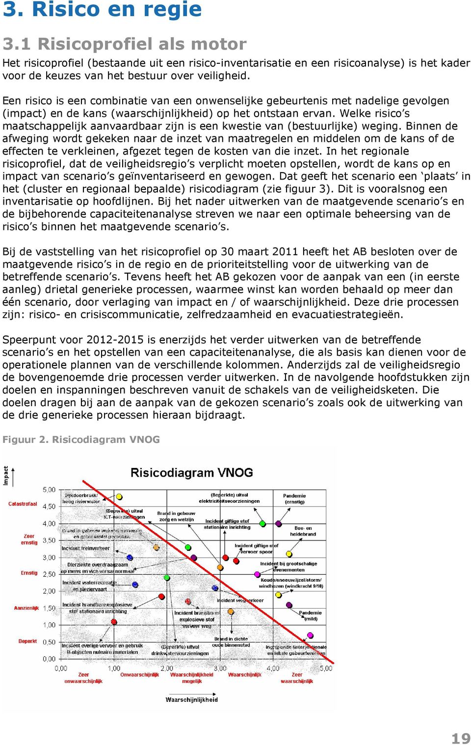 Welke risico s maatschappelijk aanvaardbaar zijn is een kwestie van (bestuurlijke) weging.