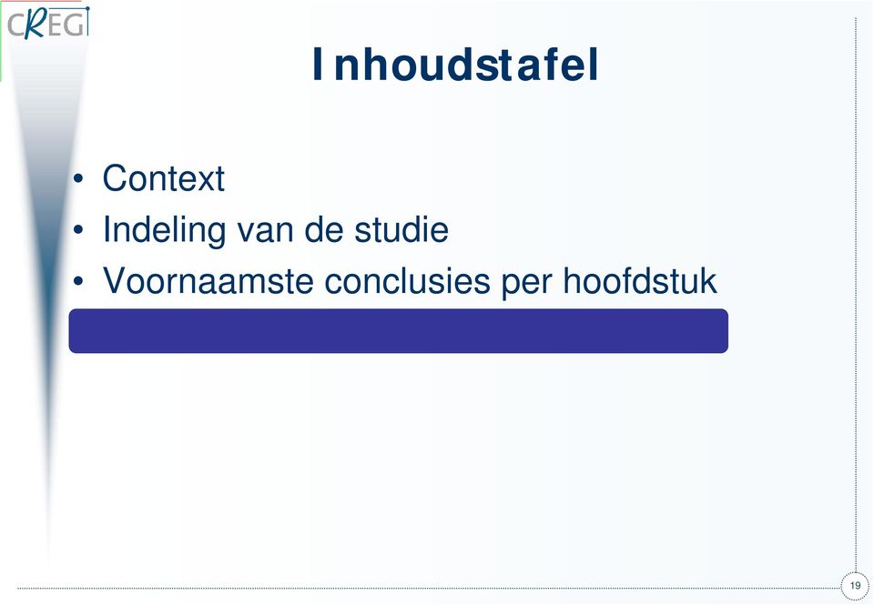 Voornaamste conclusies