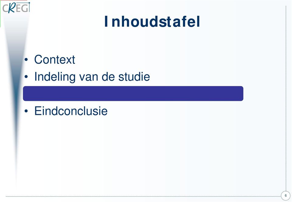 Voornaamste conclusies