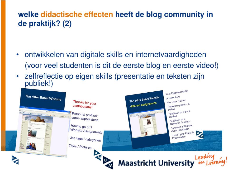 (2) ontwikkelen van digitale skills en internetvaardigheden