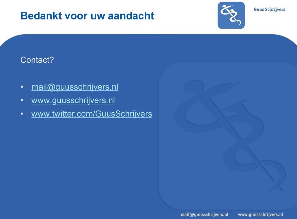 mail@guusschrijvers.nl www.