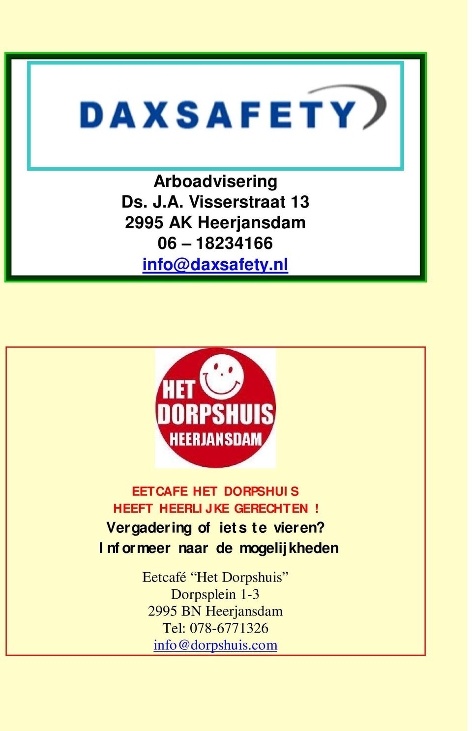 Vergadering of iets te vieren?