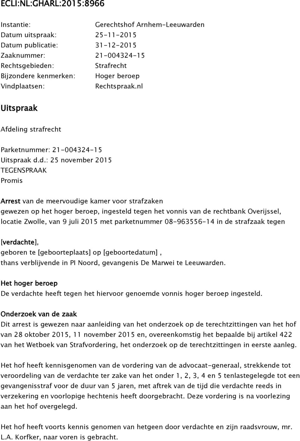 laatsen: Rechtspraak.nl Uitspraak Afde