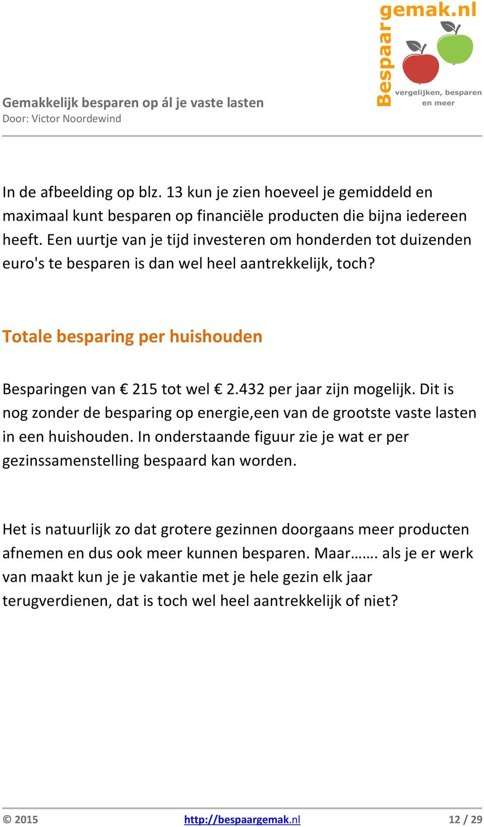 432 per jaar zijn mogelijk. Dit is nog zonder de besparing op energie,een van de grootste vaste lasten in een huishouden.