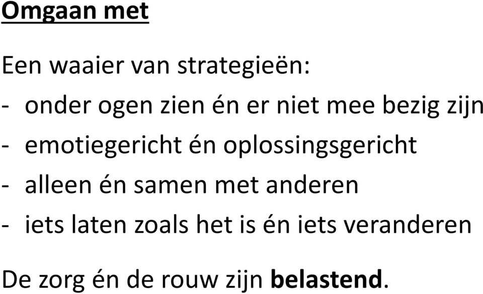 oplossingsgericht - alleen én samen met anderen - iets