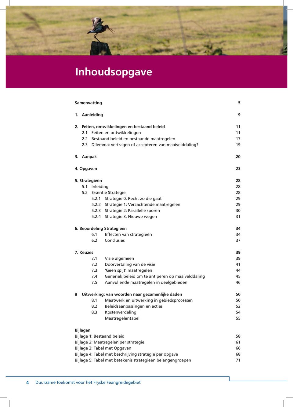 2.3 Strategie 2: Parallelle sporen 30 5.2.4 Strategie 3: Nieuwe wegen 31 6. Beoordeling Strategieën 34 6.1 Effecten van strategieën 34 6.2 Conclusies 37 7. Keuzes 39 7.1 Visie algemeen 39 7.