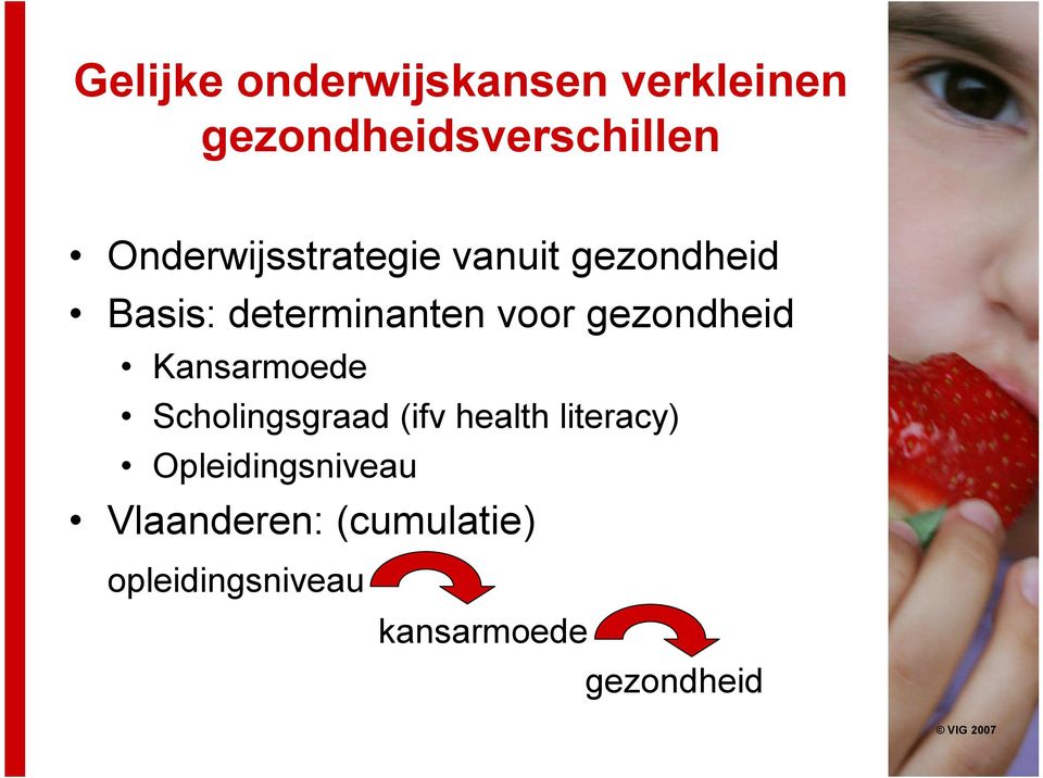 gezondheid Kansarmoede Scholingsgraad (ifv health literacy)