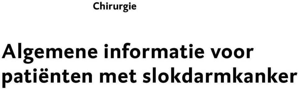 informatie voor