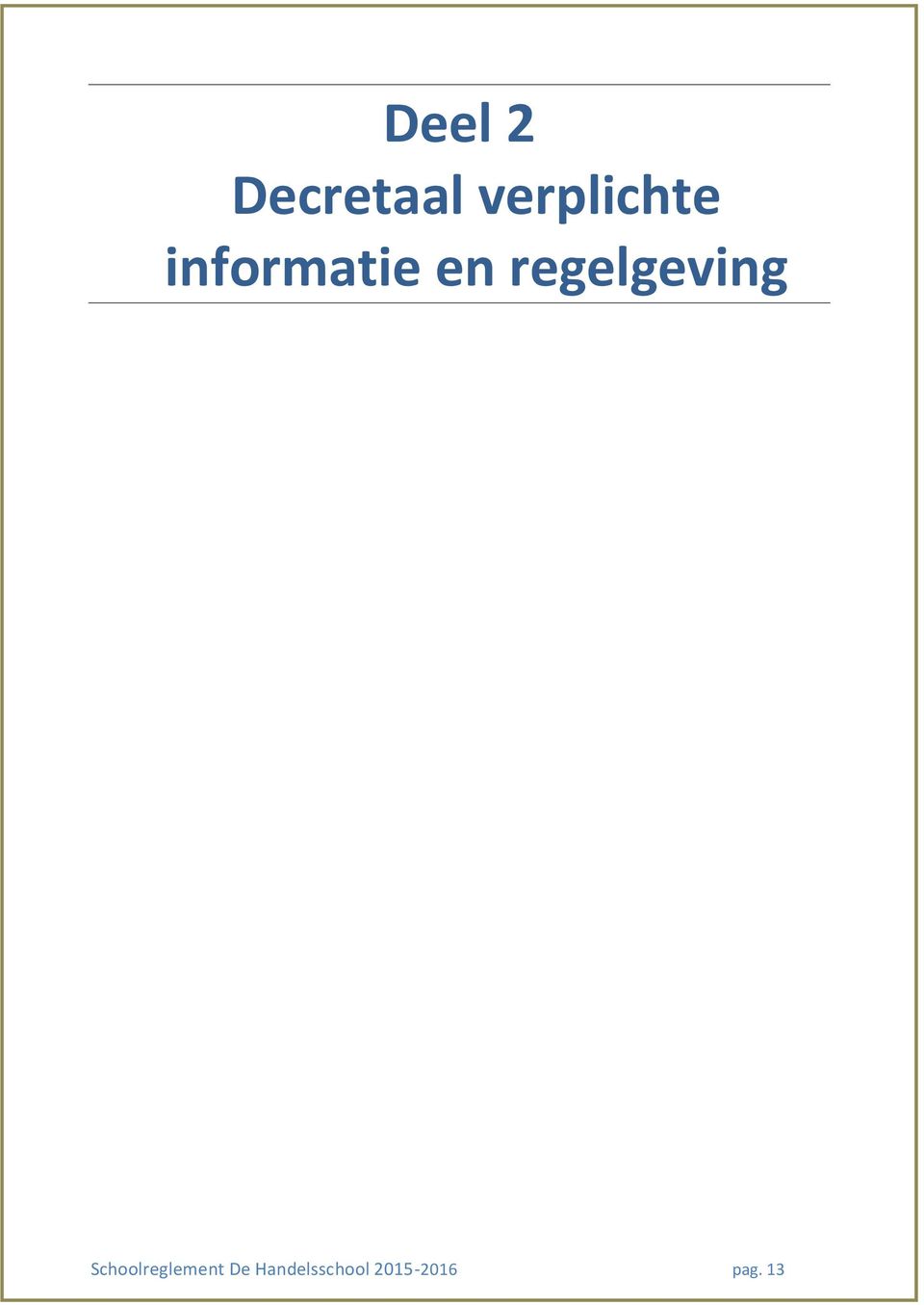 regelgeving