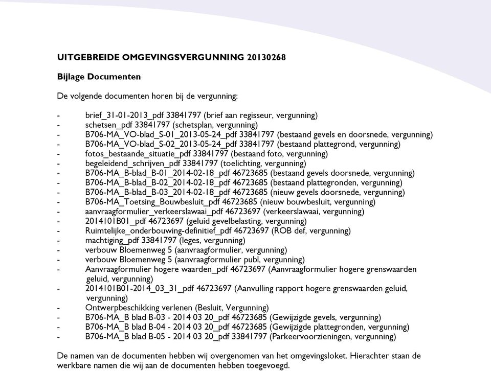 fotos_bestaande_situatie_pdf 33841797 (bestaand foto, vergunning) - begeleidend_schrijven_pdf 33841797 (toelichting, vergunning) - B706-MA_B-blad_B-01_2014-02-18_pdf 46723685 (bestaand gevels