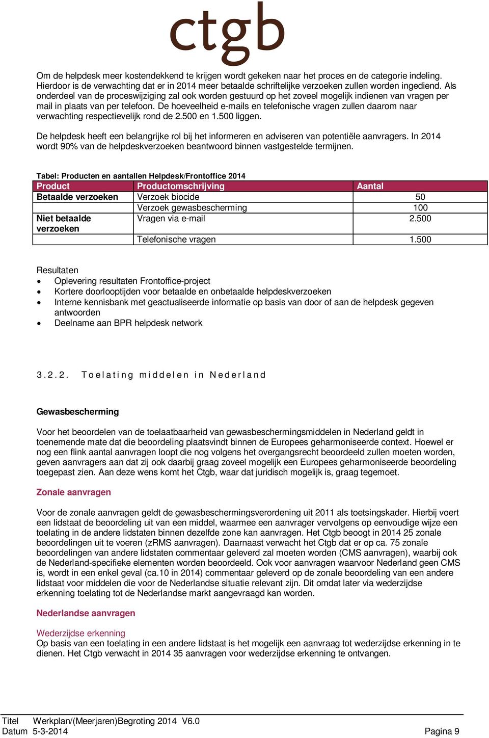 Als onderdeel van de proceswijziging zal ook worden gestuurd op het zoveel mogelijk indienen van vragen per mail in plaats van per telefoon.