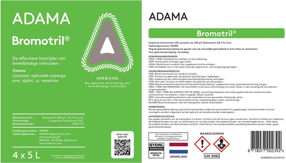 com Bromotril is een geregistreerd handelsmerk van ADAMA Registrations B.V.