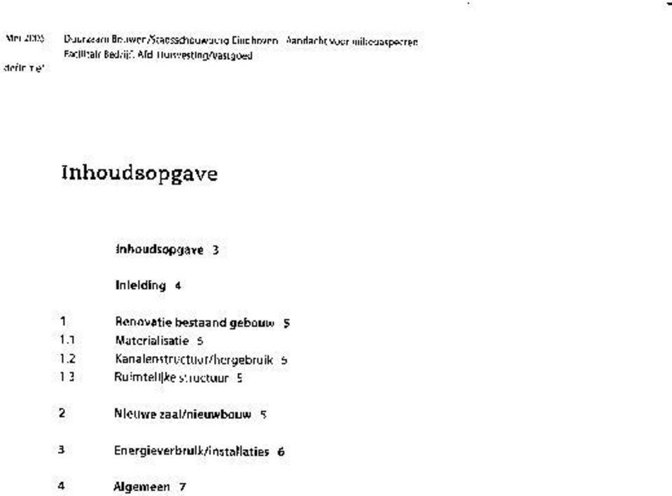 Kanalenstructuur/hergebruik 5 Ruimtelijke structuur 5