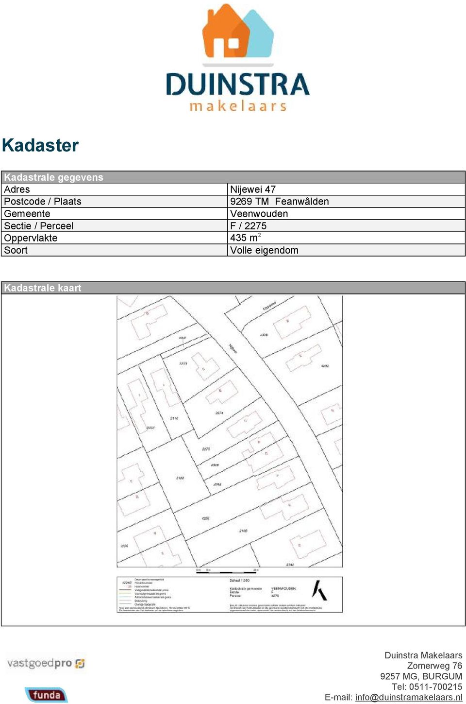 Veenwouden Sectie / Perceel F / 2275