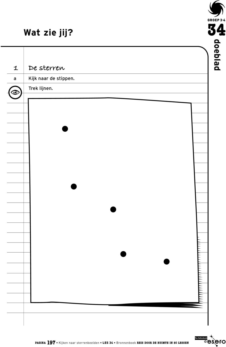 * groep 3-4 34 doeblad Trek lijnen.