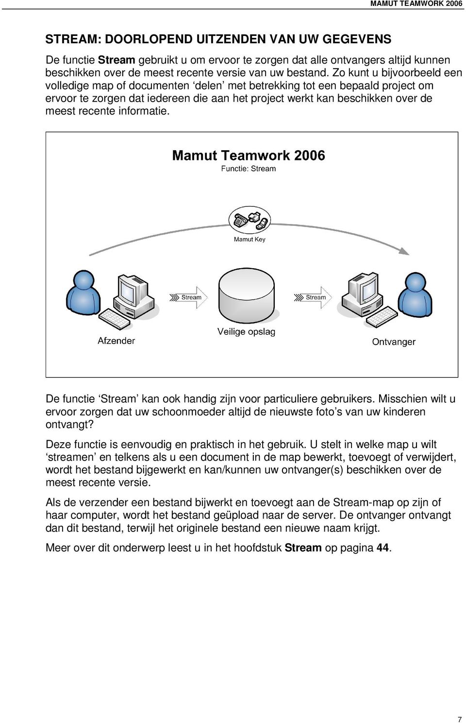 Zo kunt u bijvoorbeeld een volledige map of documenten delen met betrekking tot een bepaald project om ervoor te zorgen dat iedereen die aan het project werkt kan beschikken over de meest recente