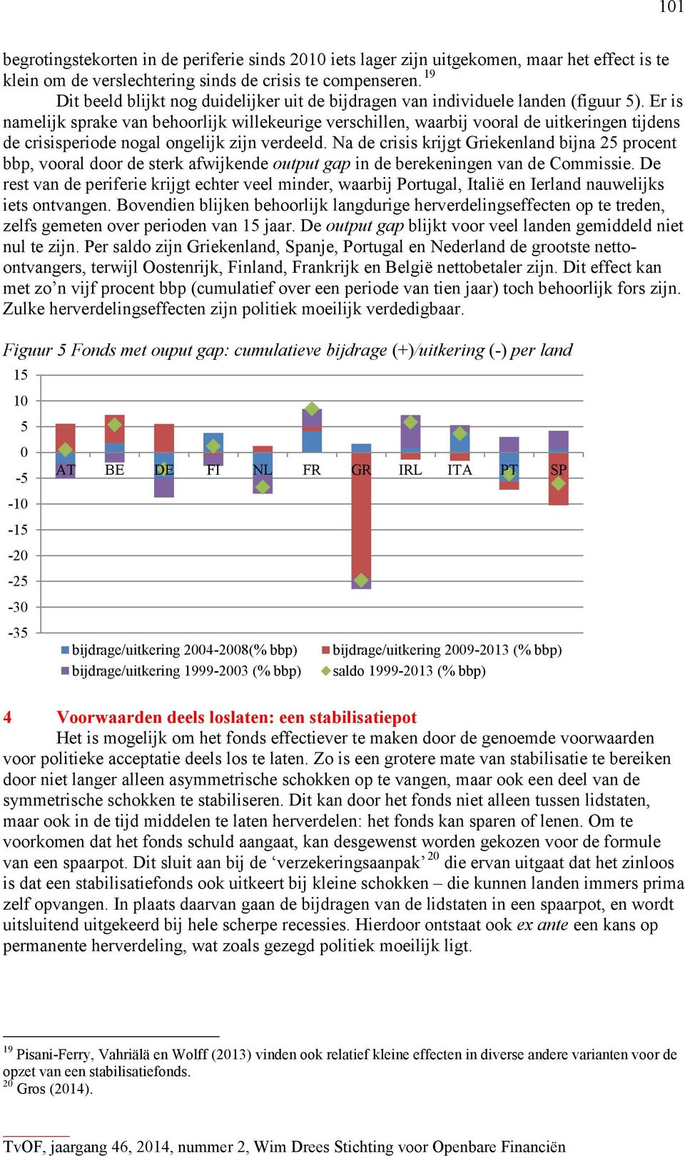 Er is namelijk sprake van behoorlijk willekeurige verschillen, waarbij vooral de uitkeringen tijdens de crisisperiode nogal ongelijk zijn verdeeld.