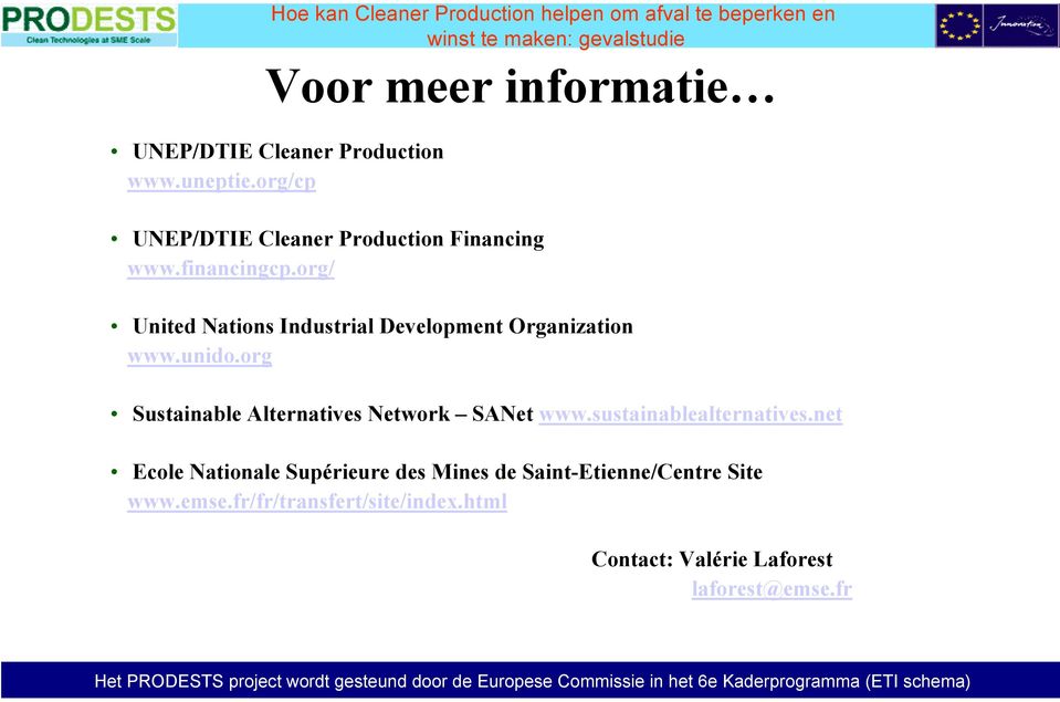 org/ United Nations Industrial Development Organization www.unido.