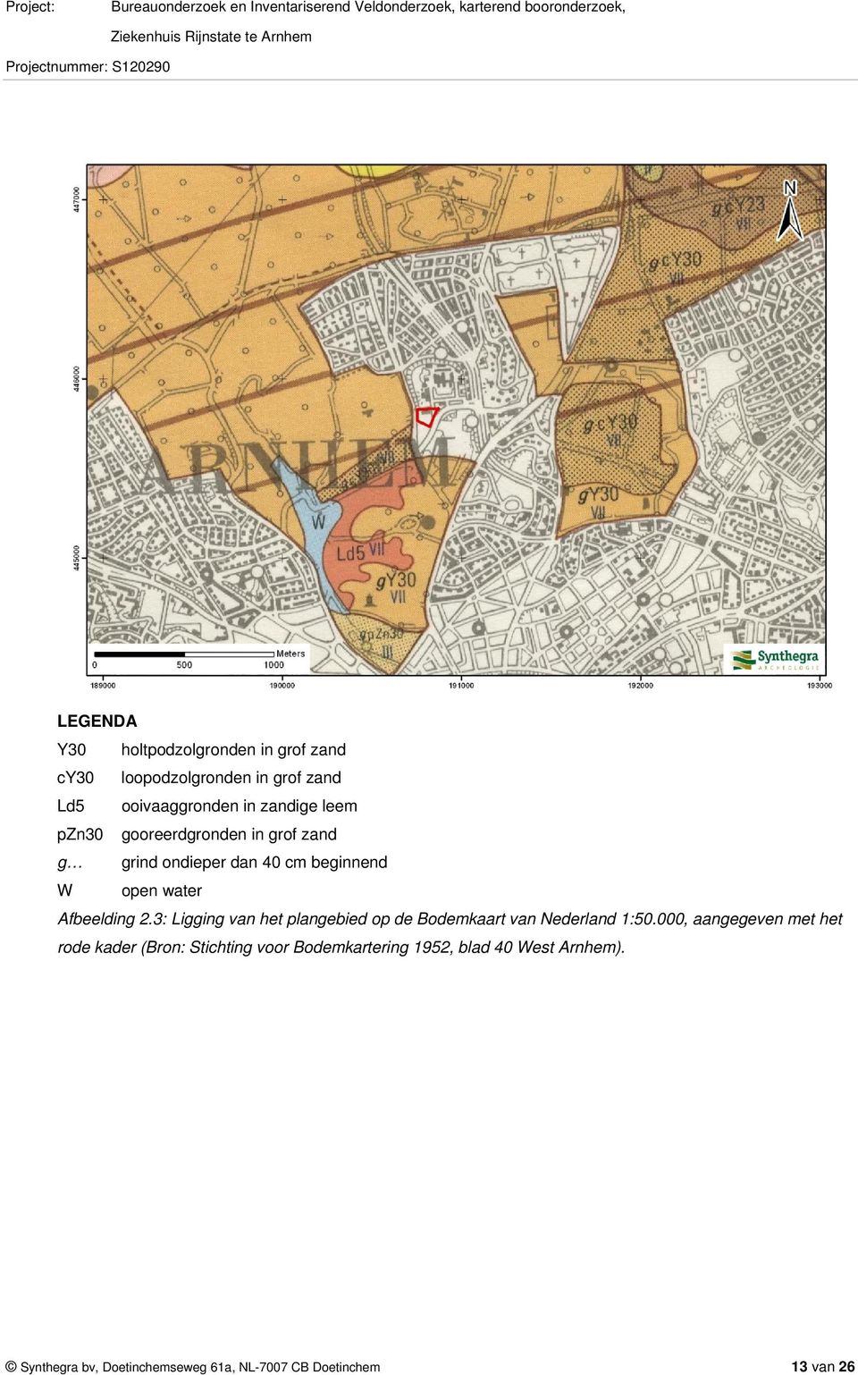 3: Ligging van het plangebied op de Bodemkaart van Nederland 1:50.