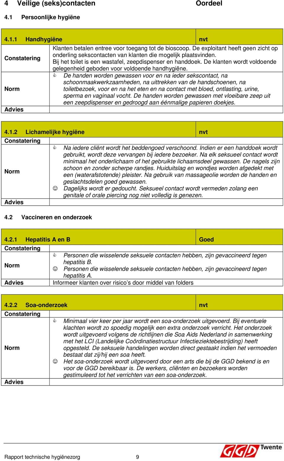 De klanten wordt voldoende gelegenheid geboden voor voldoende handhygiëne.