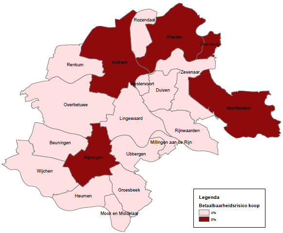 Figuur 4.3: Stadsregio Arnhem Nijmegen.