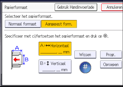 3. Kopiëren Op enveloppen kopiëren In deze paragraaf wordt beschreven hoe u op enveloppen met een standaardformaat of aangepast formaat kopieert.