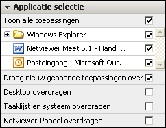 Opmerking: U kunt het aanwijsrecht, het afstandsbedieningsrecht en de co-voorzitter rol ook via drag & drop toekennen. Sleep daarvoor eenvoudig een sessiedeelnemer in de betreffende categorie, bijv.