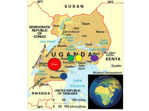 Samenvatting KvU werkt in zeven Ugandese regio s met als grootste projectgebied de subcounty Kibinge. Kibinge heeft circa 32.000 inwoners en 16 dorpen.