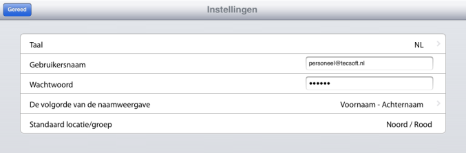 Deze kan aangepast worden door er op te drukken. De Groeps Login app kijkt eerst naar de afwijkende tijden bij het kind in de week-/trajectplanning.