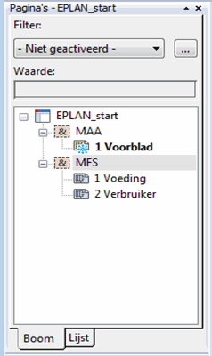 Pagina-eigenschappen bewerken Herhaal deze procedure voor de schemapagina's (pagina 1 en 3). Voer in het dialoogvenster Volledige paginanaam als structuurcode voor het Documenttype de code MFS in.