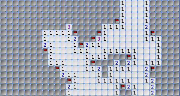 3. In deze opgave gaan we de game Minesweeper uitwerken. Het doel van Minesweeper is om mijnen te markeren in een grid. Bij het starten van het spel zijn alle mijnen verborgen.