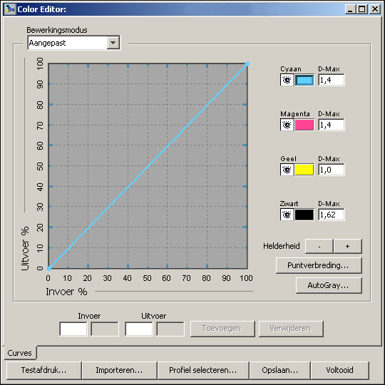 COLORWISE PRO TOOLS 25 De grijsbalans aanpassen Met de functie AutoGray kunt u de ingebouwde scanner van de kopieermachine gebruiken als een meetinstrument voor de aanpassing van de grijsbalans van