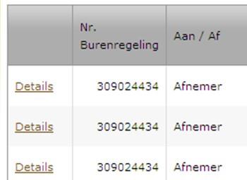 In het detailscherm dat wordt geopend, krijgt u een overzicht van de gemelde gegevens. Onderaan de pagina ziet u de gegevens per vracht. Bij de namelding moet u de tonnage per vracht opgeven.