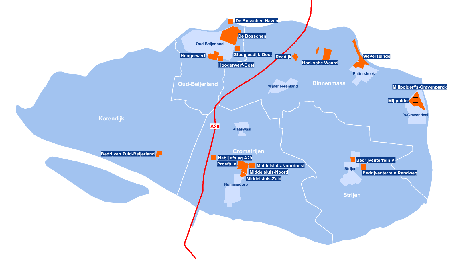 Oud-Beijerland Bruto -opp. Netto -opp.