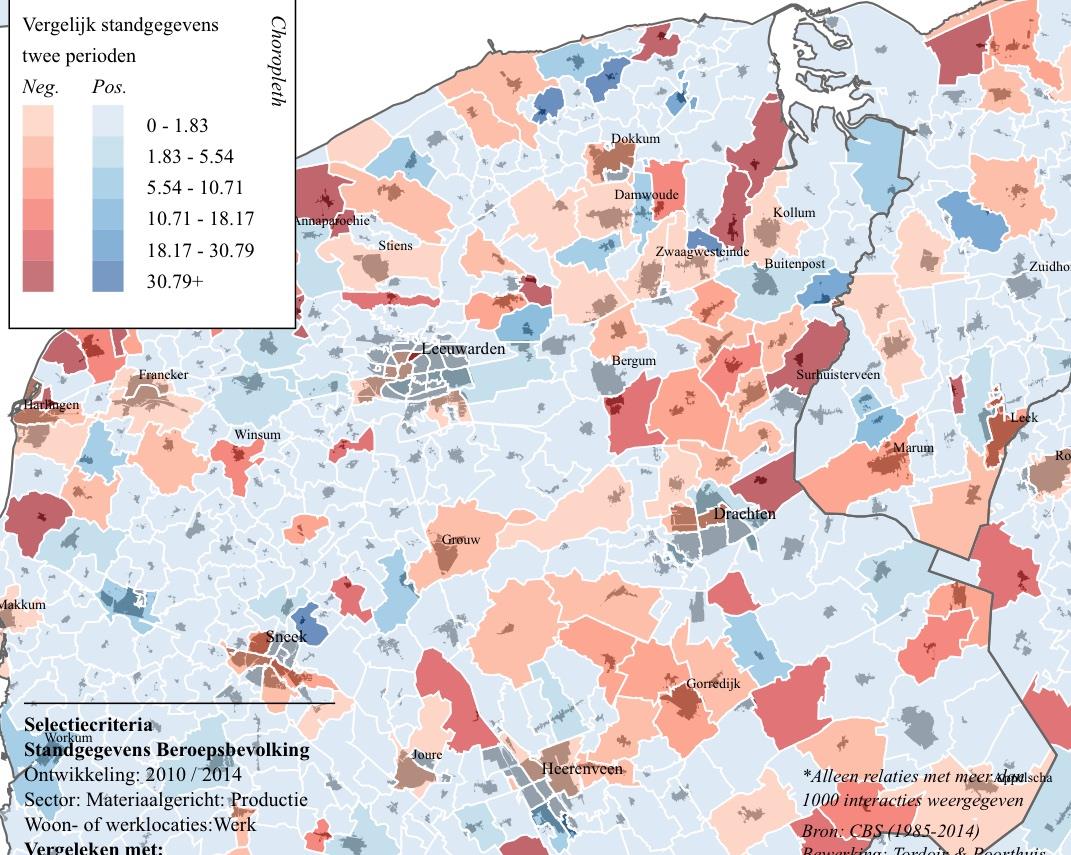 Aandeel werkgelegenheid industrie