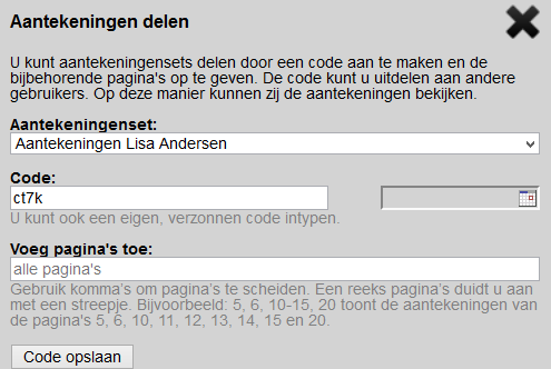 10 Aantekeningen en antwoorden delen (alleen in het CDS) Je kunt je aantekeningen delen met andere gebruikers, en als docent/leerkracht, antwoorden delen met leerlingen, mits je voldoende rechten