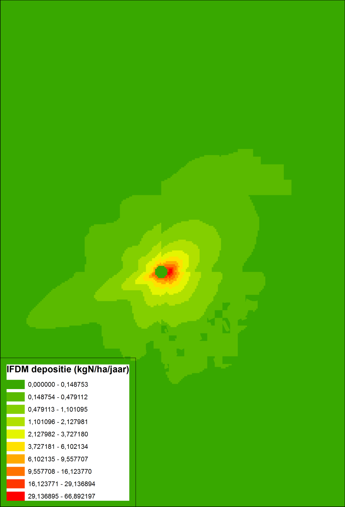 Figuur 4 : IFDM-depositiekaart.