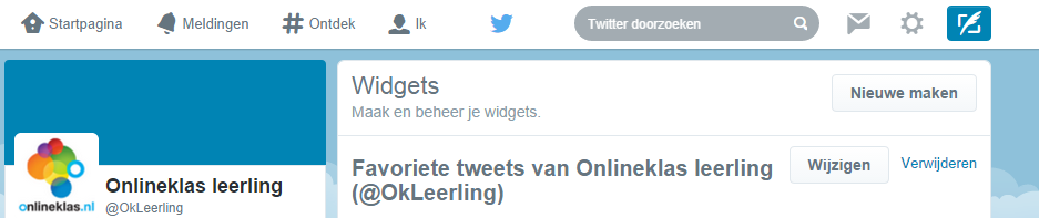 met uw account instellingen en links