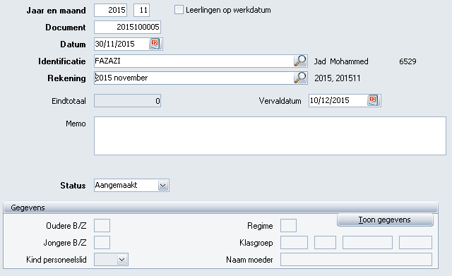 HOOFDSTUK 1. FACTURATIE : VERWERKEN DOCUMENTEN 22 Stap 1 : Selectie detailboek Selecteer het detailboek waarin je de factuur wenst te classeren.