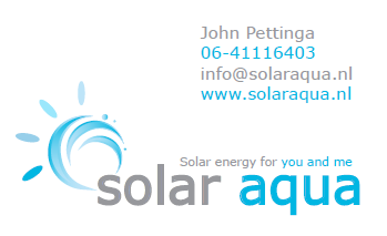 Solar-Aqua staat voor zon en water twee onmisbare energie bronnen voor u als tuinier een uiteraard ook voor onze producten.