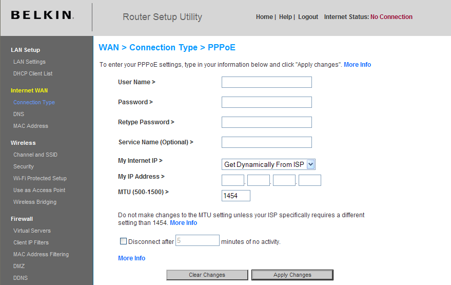 Alternatieve installatiemethode Uw Internetverbinding instellen op PPPoE De meeste DSL-providers maken gebruik van PPPoE als type verbinding.