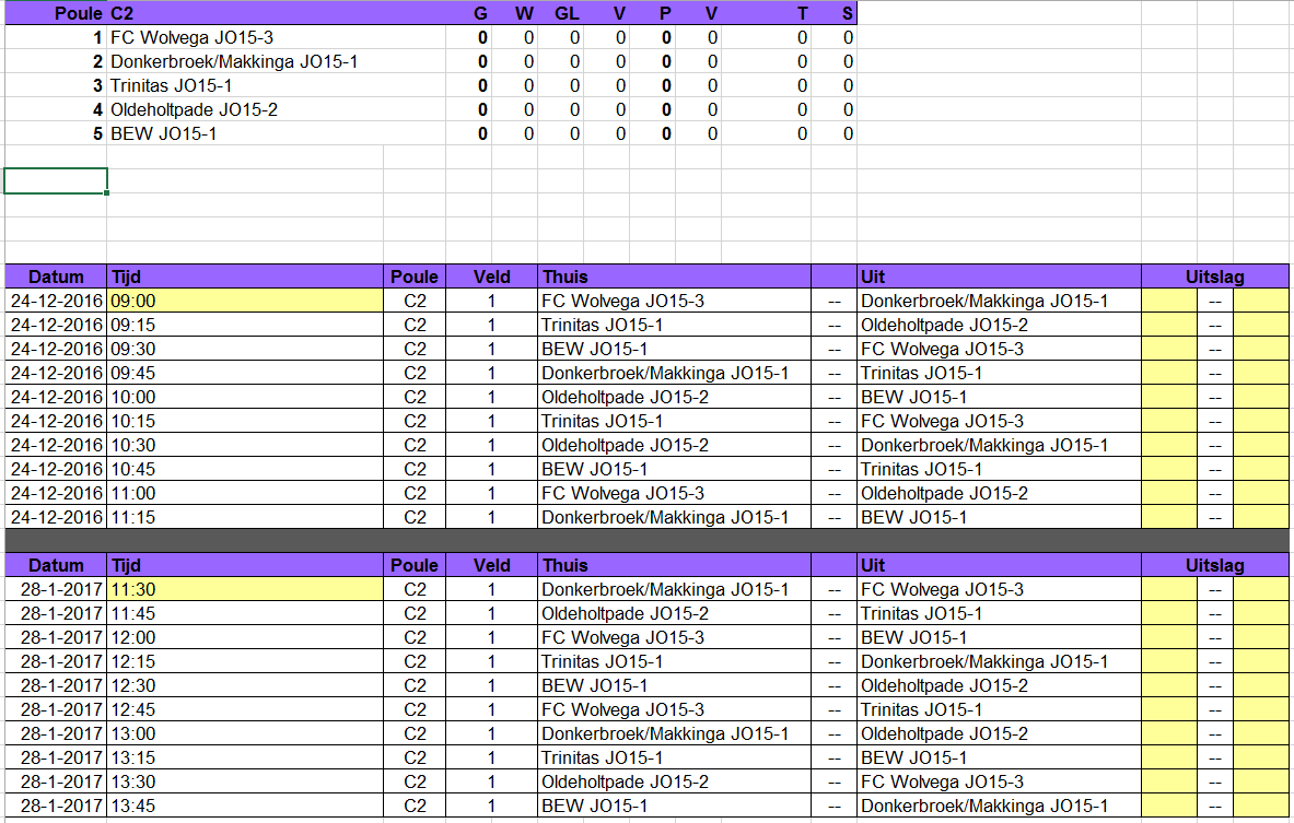 PROGRAMMA JO 15 (C