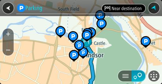 In een pop-upmenu wordt een lijst met opties weergegeven. 3. Selecteer Wijzig in tussenstop. Je route wordt opnieuw gepland met het beginpunt als tussenstop.